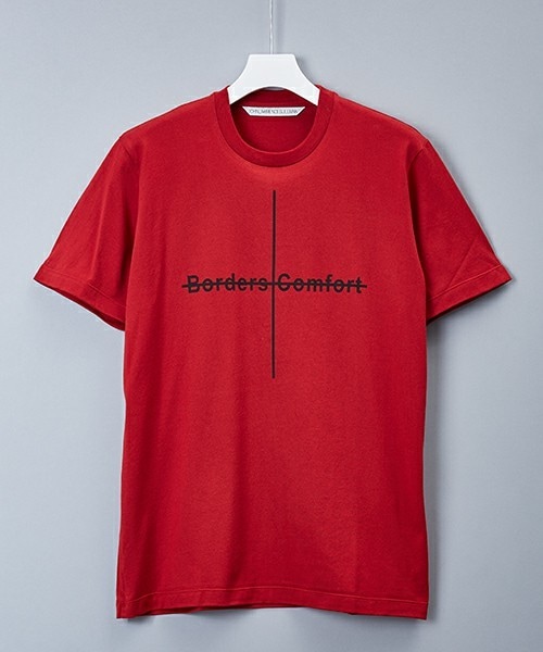 JOHN LAWRENCE SULLIVAN（ジョンローレンスサリバン）の「JOHN LAWRENCE SULLIVAN クロスプリントTシャツ（Tシャツ/カットソー・メンズ・ホワイト/ブラック/ローズ・MEDIUM/LARGE）」の3枚目の写真