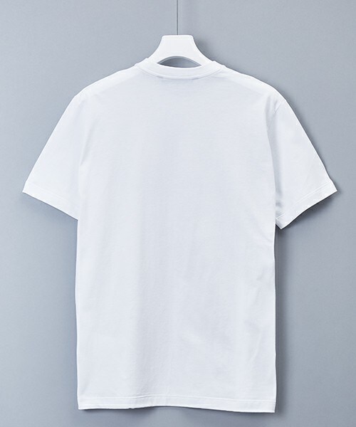 JOHN LAWRENCE SULLIVAN（ジョンローレンスサリバン）の「JOHN LAWRENCE SULLIVAN クロスプリントTシャツ（Tシャツ/カットソー・メンズ・ホワイト/ブラック/ローズ・MEDIUM/LARGE）」の4枚目の写真