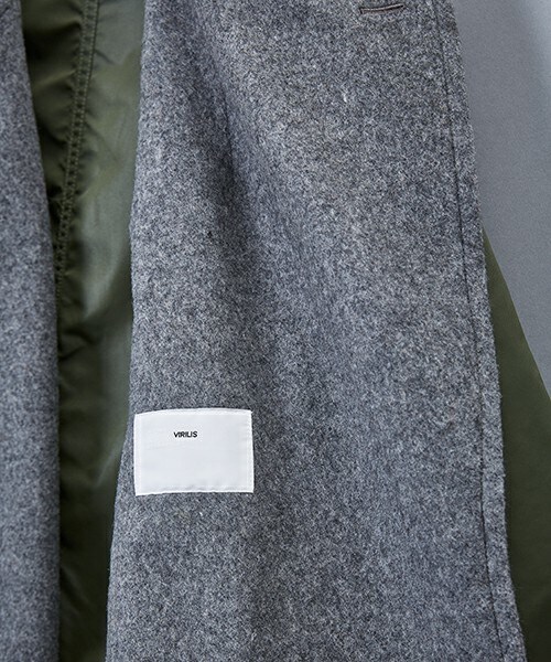 TOGA VIRILIS（トーガ ビリリース）の「TOGA VIRILIS ナイロンツイルコート（その他アウター・メンズ・ブラック/カーキブラウン・46）」の12枚目の写真