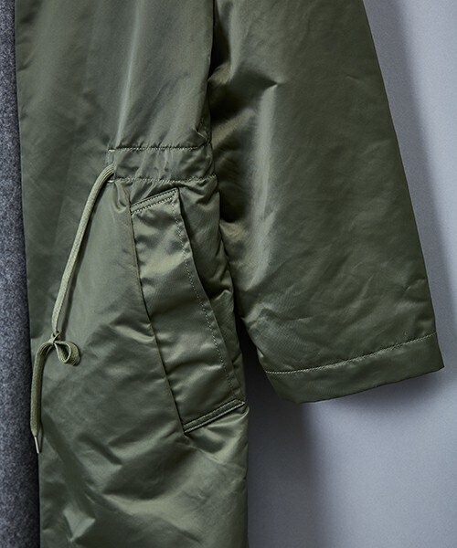 TOGA VIRILIS（トーガ ビリリース）の「TOGA VIRILIS ナイロンツイルコート（その他アウター・メンズ・ブラック/カーキブラウン・46）」の10枚目の写真