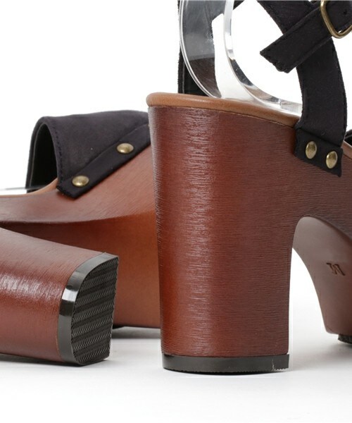 archives（アルシーヴ）の「前詰まりサボ（ブーティ・レディース・ブラック/グレー・MEDIUM/LARGE）」の8枚目の写真