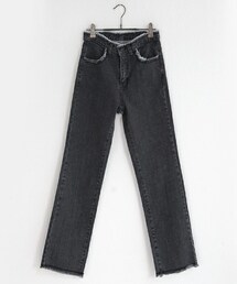 DHOLIC | フリンジディテールスリムデニムパンツ(デニムパンツ)