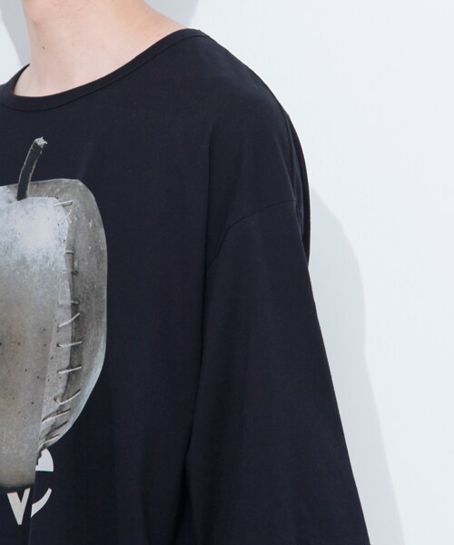 SHAREEF(シャリーフ)の「【ONLINE限定】アップルプリントBIG TEE(その他・メンズ・BLK/GRY・1/2)」の14枚目の写真