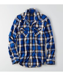 American Eagle | AEOプラッドウェスタンシャツ(シャツ/ブラウス)