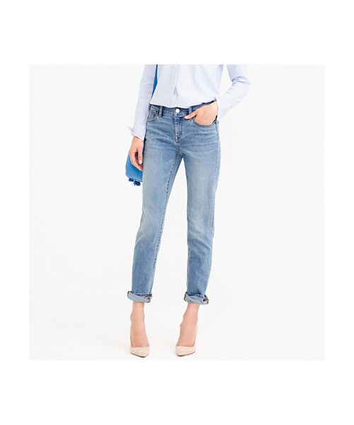 J.CREW（ジェイクルー）の「Tall slim broken-in boyfriend jean in Monterey wash（デニムパンツ・レディース・Blue・TALL 27/TALL 28/TALL 29/TALL 30/TALL 31/TALL 32）」の2枚目の写真