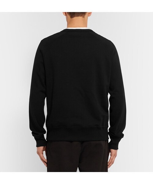 Acne Studios(アクネストゥディオズ)の「Acne Studios College Loopback Cotton-Jersey Sweatshirt(スウェット・メンズ・Black/White/Gray・XS/S/M/L/XL)」の18枚目の写真