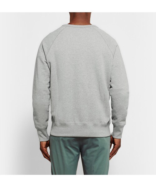 Acne Studios(アクネストゥディオズ)の「Acne Studios College Loopback Cotton-Jersey Sweatshirt(スウェット・メンズ・Black/White/Gray・XS/S/M/L/XL)」の12枚目の写真