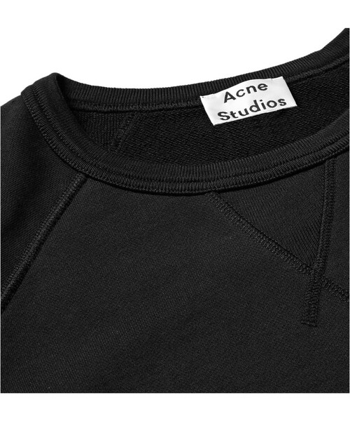 Acne Studios(アクネストゥディオズ)の「Acne Studios College Loopback Cotton-Jersey Sweatshirt(スウェット・メンズ・Black/White/Gray・XS/S/M/L/XL)」の22枚目の写真