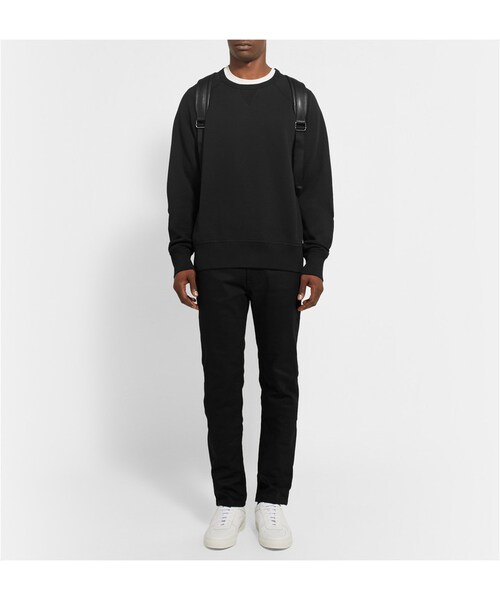 Acne Studios(アクネストゥディオズ)の「Acne Studios College Loopback Cotton-Jersey Sweatshirt(スウェット・メンズ・Black/White/Gray・XS/S/M/L/XL)」の16枚目の写真