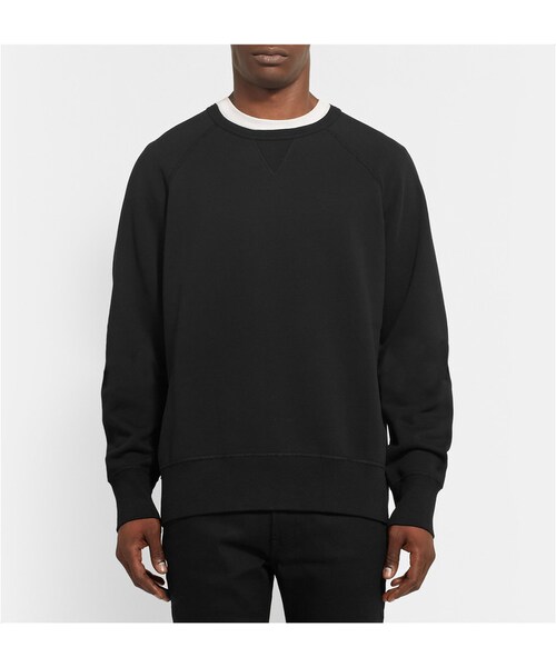 Acne Studios(アクネストゥディオズ)の「Acne Studios College Loopback Cotton-Jersey Sweatshirt(スウェット・メンズ・Black/White/Gray・XS/S/M/L/XL)」の15枚目の写真