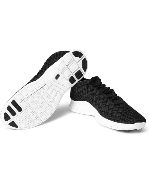 NIKE（ナイキ）の「Nike Inneva Nubuck-Trimmed Woven Mesh Sneakers（スニーカー・メンズ・Black・US7/US9）」の3枚目の写真