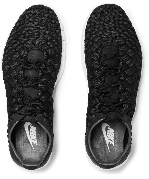 NIKE（ナイキ）の「Nike Inneva Nubuck-Trimmed Woven Mesh Sneakers（スニーカー・メンズ・Black・US7/US9）」の2枚目の写真