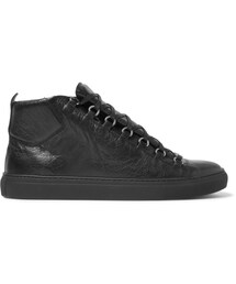 BALENCIAGA | Balenciaga Arena Creased-Leather High-Top Sneakers(スニーカー)