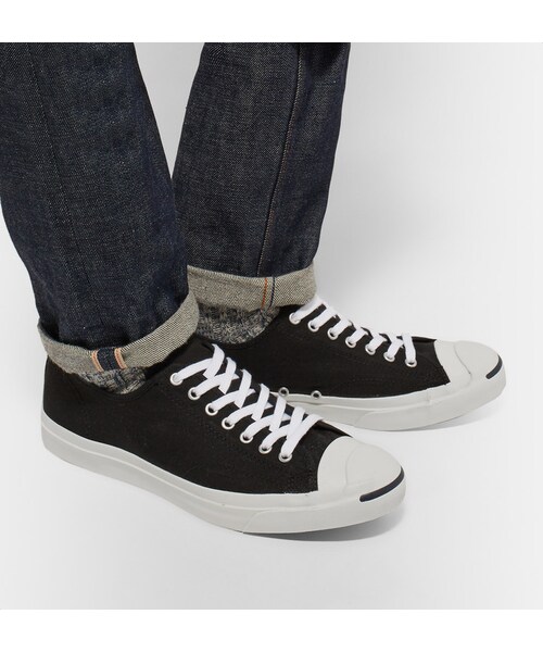 CONVERSE(コンバース)の「Converse Jack Purcell Canvas Sneakers(スニーカー・メンズ・Black・UK10/UK11/UK12/UK6/UK7/UK8/UK9)」の7枚目の写真