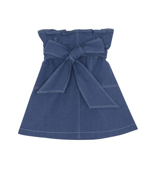 dazzlin（ダズリン）の「【sc】ミリタリータックスカート（スカート・レディース・ブルー/インディゴ/ベージュ・S/M）」の2枚目の写真