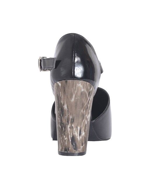 EVRIS（エヴリス）の「バイカラーヒールパンプス（シューズ・レディース・ブラック/ブラウン・S/M/L）」の7枚目の写真