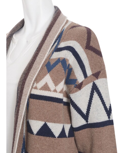 Ungrid（アングリッド）の「ジャカードニットガウン（トップス・レディース・ネイビー/ベージュ・F）」の10枚目の写真