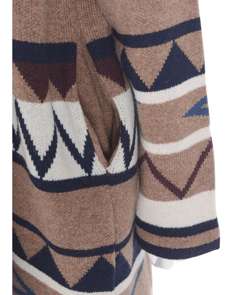 Ungrid（アングリッド）の「ジャカードニットガウン（トップス・レディース・ネイビー/ベージュ・F）」の13枚目の写真