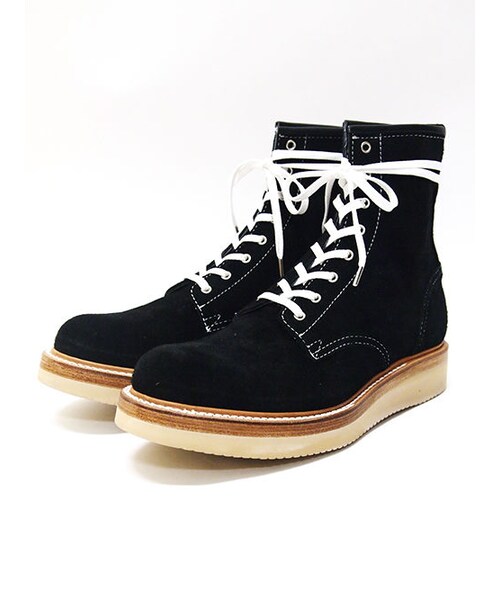BlutenBlatt Lace Up Suede Logger Boots - ブーツ