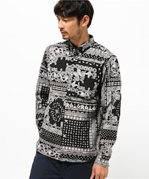 UNION STATION | バンダナ柄ボタンダウンシャツ(シャツ/ブラウス)