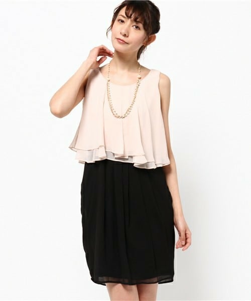 Bou Jeloud ブージュルード の バイカラー2wayワンピース 結婚式 ワンピース ドレス Wear