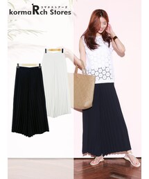 KORMARCH | プリーツワイドパンツ(その他パンツ)