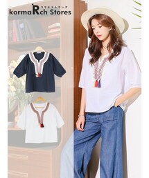 KORMARCH | タッセルモチーフブラウス(シャツ/ブラウス)