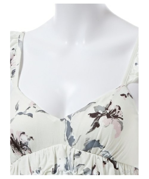 gelato pique（ジェラートピケ）の「リリーカップインキャミソールマキシドレス（ワンピース・レディース・MNT/PNK・F）」の7枚目の写真