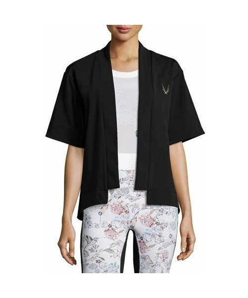 short sleeve denim bolero jacket