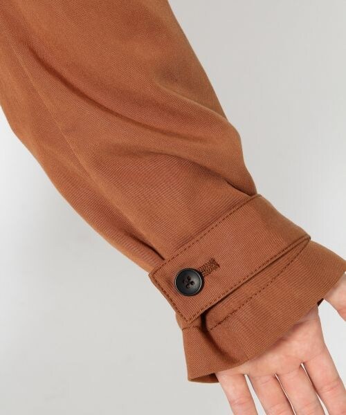 HARE(ハレ)の「テンセルツイルトレンチコート(ジャケット/アウター・ブラック/ブラウン・S/M)」の10枚目の写真