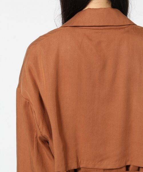 HARE(ハレ)の「テンセルツイルトレンチコート(ジャケット/アウター・ブラック/ブラウン・S/M)」の13枚目の写真