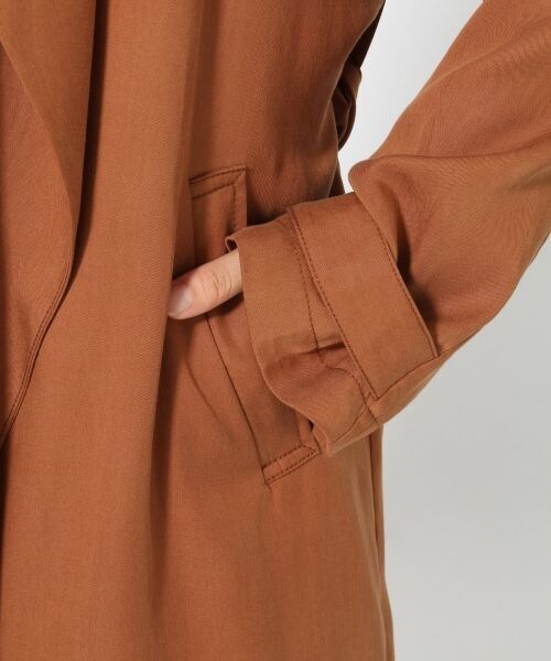 HARE(ハレ)の「テンセルツイルトレンチコート(ジャケット/アウター・ブラック/ブラウン・S/M)」の11枚目の写真