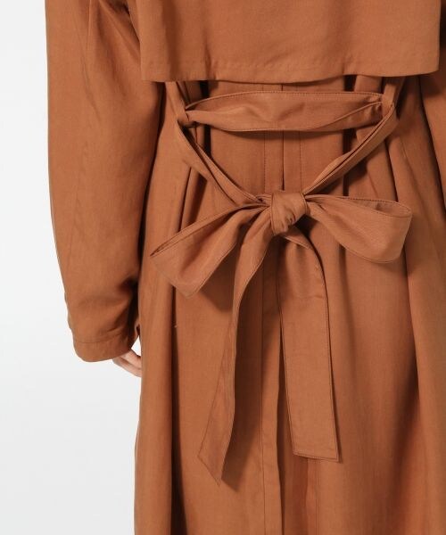HARE(ハレ)の「テンセルツイルトレンチコート(ジャケット/アウター・ブラック/ブラウン・S/M)」の14枚目の写真