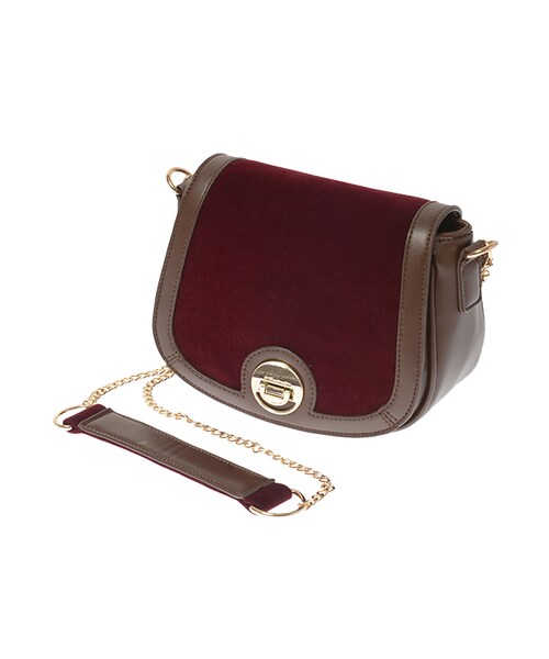 31 Sons de mode(トランテアン ソン ドゥ モード)の「サドルショルダーバッグ《予約アイテム》(バッグ・レディース・ブラウン/ネイビー/ボルドー・フリー)」の3枚目の写真