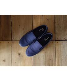 FRED PERRY | 【完売御礼】FRED PERRY フレッドペリー B6221U Turner Slip On Canvas スリッポン キャンバス CARBON BLE カーボンブルー【正規取り扱い品】(スニーカー)