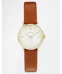 Marc by Marc Jacobs | MARC BY MARC JACOBS Marc Jacobs Baker Mini Brown Leather Strap Watch MBM1317(アナログ腕時計)