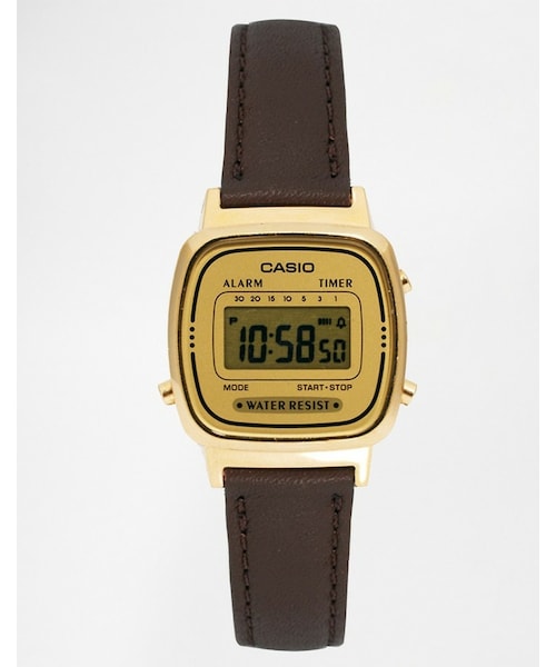 digital watch leather strap