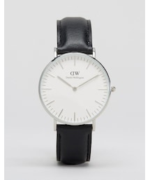 Daniel Wellington | Daniel Wellington Classic Black Sheffield Silver Rim Large Watch(アナログ腕時計)