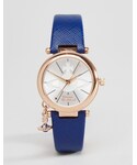 Vivienne Westwood | Vivienne Westwood Blue Orb Pro Leather Watch VV006RSBL(非智能手表)