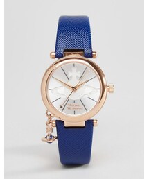 Vivienne Westwood | Vivienne Westwood Blue Orb Pro Leather Watch VV006RSBL(アナログ腕時計)