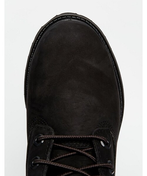 timberland 6 inch premium black lace up flat boots