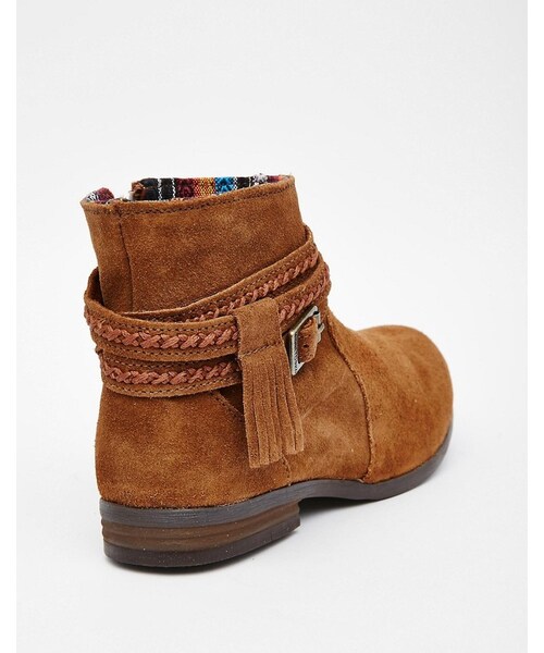 Minnetonka（ミネトンカ）の「Minnetonka Dixon Boots（ブーツ・レディース・Brown・US 5）」の2枚目の写真