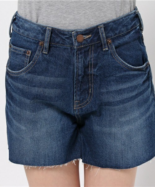 archives（アルシーヴ）の「デニムショートパンツ（デニムパンツ・レディース・ネイビー/ロイヤルブルー・SMALL/MEDIUM）」の6枚目の写真