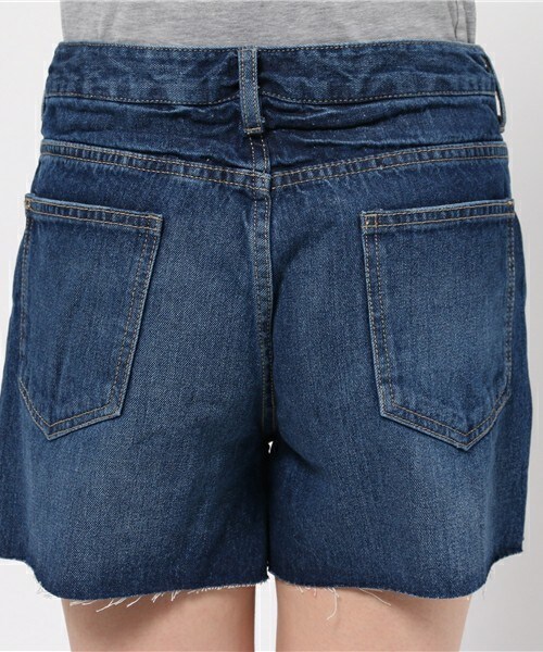 archives（アルシーヴ）の「デニムショートパンツ（デニムパンツ・レディース・ネイビー/ロイヤルブルー・SMALL/MEDIUM）」の7枚目の写真