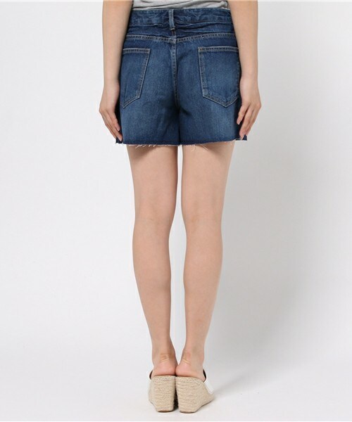 archives（アルシーヴ）の「デニムショートパンツ（デニムパンツ・レディース・ネイビー/ロイヤルブルー・SMALL/MEDIUM）」の5枚目の写真