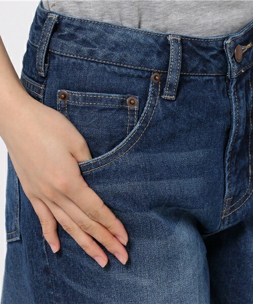 archives（アルシーヴ）の「デニムショートパンツ（デニムパンツ・レディース・ネイビー/ロイヤルブルー・SMALL/MEDIUM）」の8枚目の写真