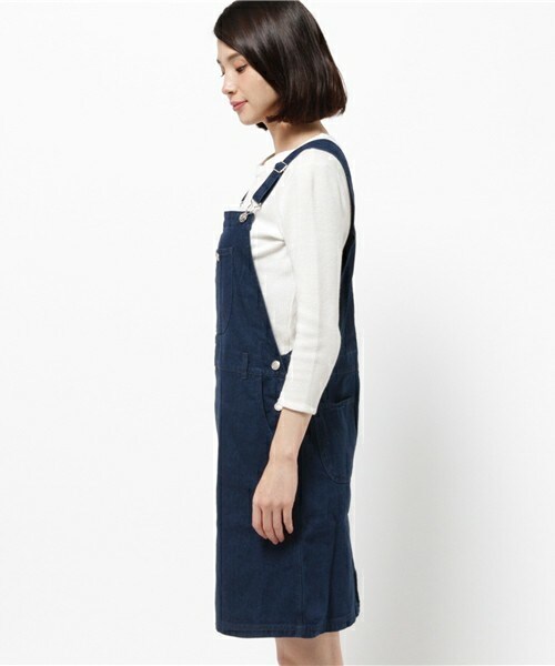 archives（アルシーヴ）の「デニムジャンスカ（デニムスカート・レディース・ネイビー/ロイヤルブルー・MEDIUM）」の4枚目の写真