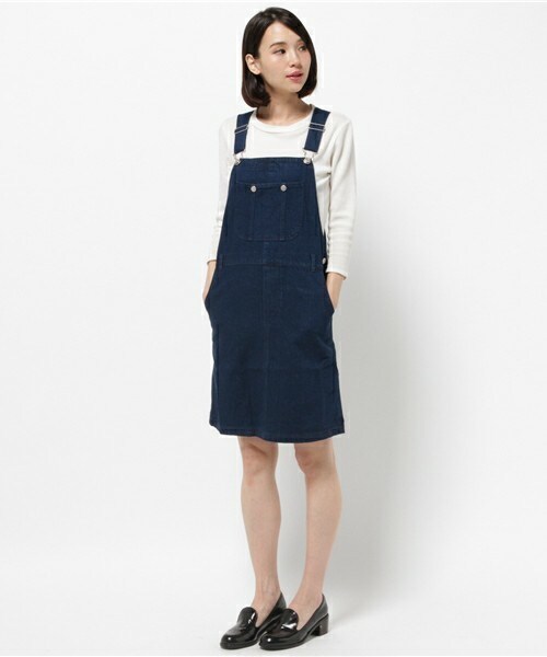 archives（アルシーヴ）の「デニムジャンスカ（デニムスカート・レディース・ネイビー/ロイヤルブルー・MEDIUM）」の6枚目の写真