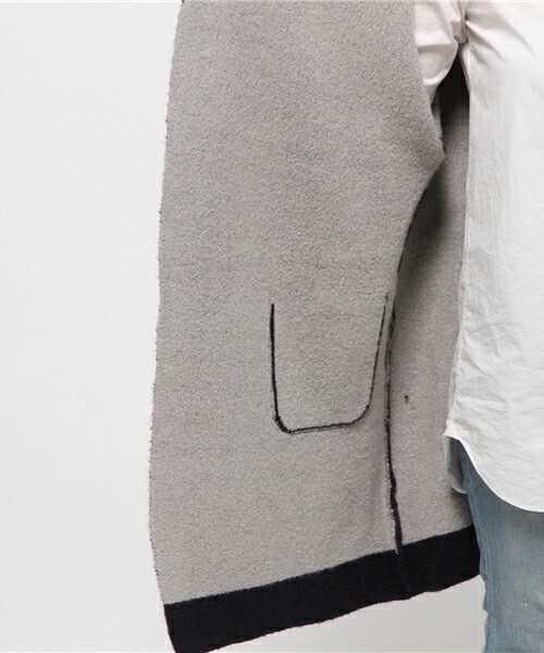 archives（アルシーヴ）の「Wフェイスフードカーデ（カーディガン/ボレロ・レディース・グレー/チャコールグレー/ネイビー/キャメル・MEDIUM）」の10枚目の写真