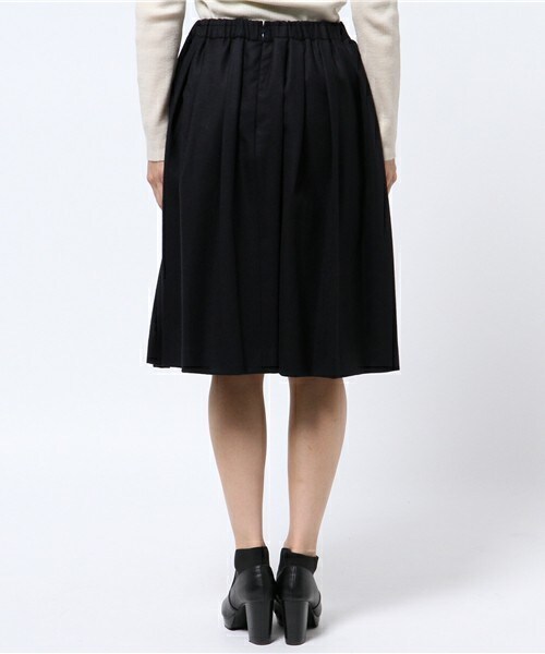 Doux archives（ドゥアルシーヴ）の「ギャザーサーキュラー（スカート・レディース・カーキ/ネイビー・MEDIUM）」の5枚目の写真